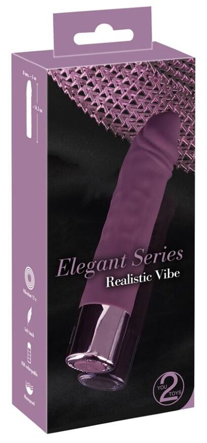Компактний міні-вібратор - Elegant Series Realistic Vibe