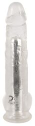 Прозрачный вибратор в форме пениса- Crystal Clear Vibrator 24.5 см