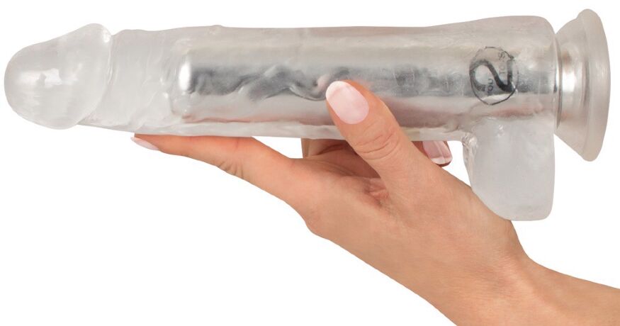 Прозорий вібратор у формі пеніса- Crystal Clear Vibrator 24.5 см