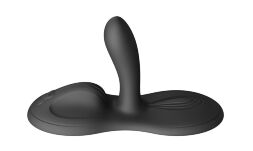 Sit-on-top смарт-вібратор Zalo - Flora Smart Vibrating Pad Obsidian Black, 9 моторів