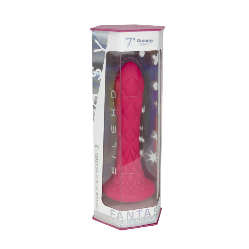 Ділдо SilexD Fantasy Liquid Silicone Dreamy 7in Pink