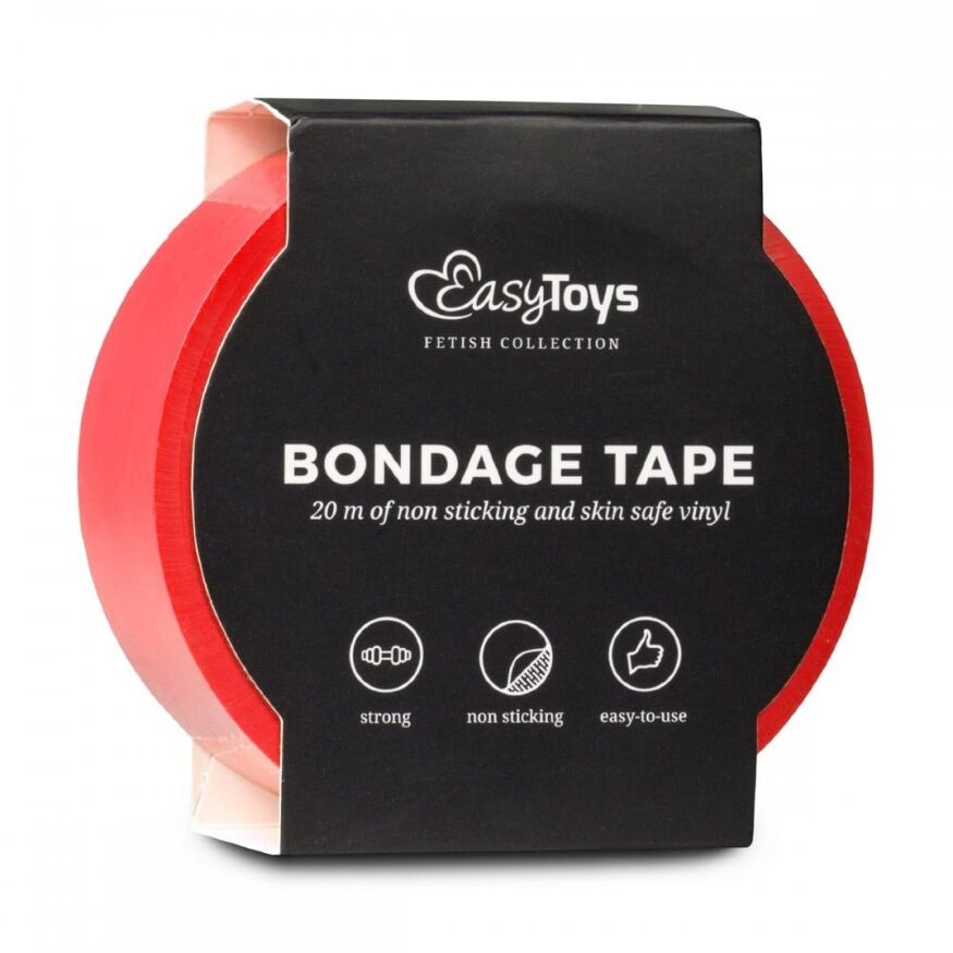 27733 Бондажная лента Bondage Tape красного цвета