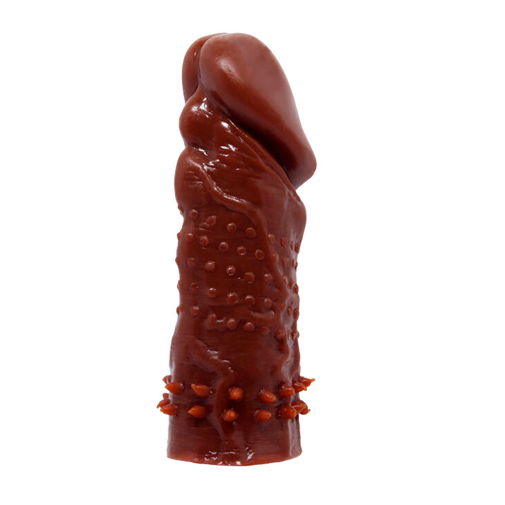 Насадка - презерватив BI-016002-0902S ( коричневая )
