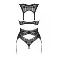 Мереживний комплект сексуальної білизни XS/S Donna Dream Obsessive, 3 предмети