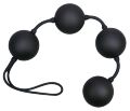 Чотири вагінальних кульки з бархатистою поверхнею Velvet Black Balls