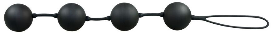 Чотири вагінальних кульки з бархатистою поверхнею Velvet Black Balls