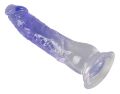 Упругий гелевый фаллоимитатор на присоске Crystal Clear Dildo 22.5 cm