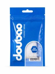 Мини-мастурбатор нереалистичный Daubao Pocket Genius с рельефом волн, белый, 52,5 × 81,5 × 11 мм