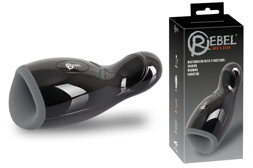 Мастурбатор з підігрівом та рухом вгору - вниз  Rebel Masturbator with 3 function