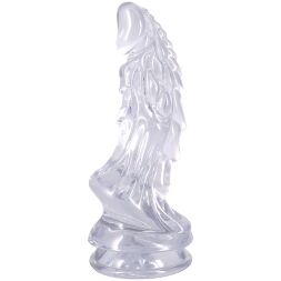 Фэнтезийный фаллоимитатор Doc Johnson Crystal Jellies - Invader Dong 8.5 Inch - Clear