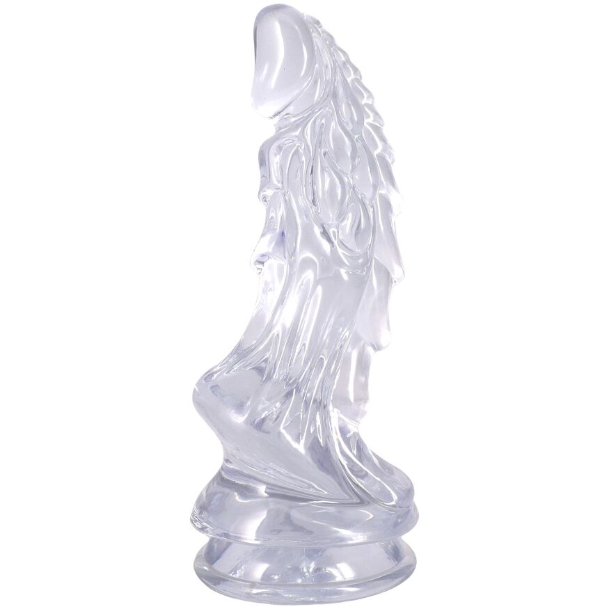 Фэнтезийный фаллоимитатор Doc Johnson Crystal Jellies - Invader Dong 8.5 Inch - Clear