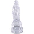 Фэнтезийный фаллоимитатор Doc Johnson Crystal Jellies - Invader Dong 8.5 Inch - Clear
