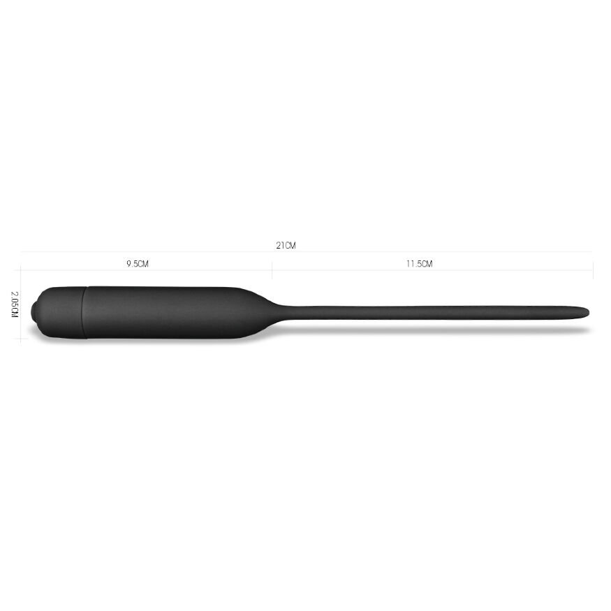 Вібростимулятор для уретри - Anal Indulgence Collection Silicone Vibrating Urethral Dilator