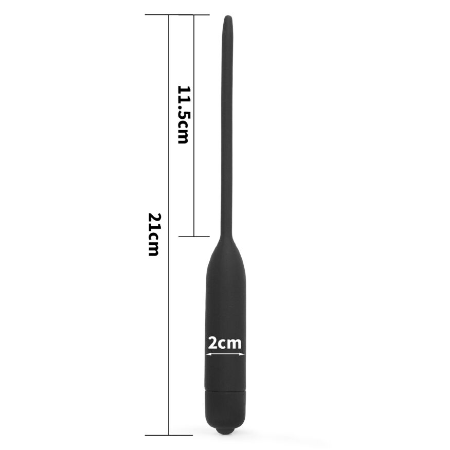Вібростимулятор для уретри - Anal Indulgence Collection Silicone Vibrating Urethral Dilator