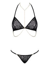 Комплект Obsessive Pantheria 2-pcs set black L/XL