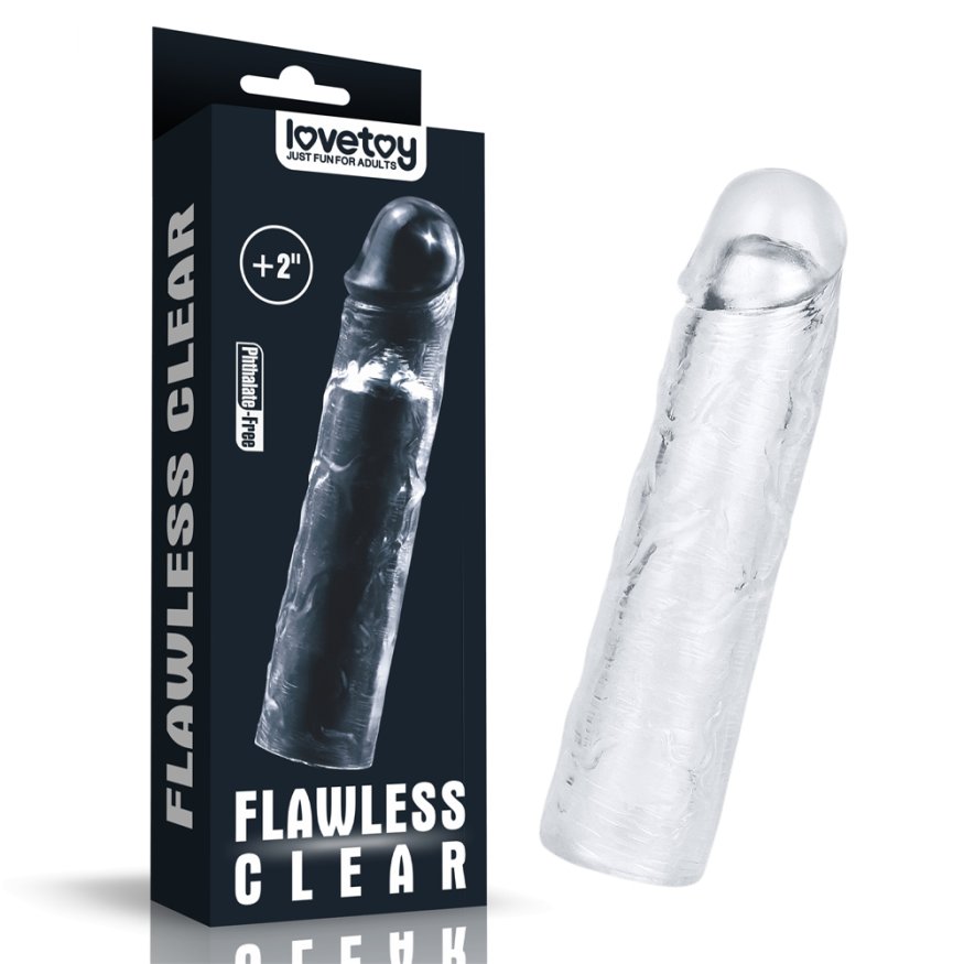 Насадка подовжуюча на 5 см - Flawless Clear Penis Sleeve Add 2" Clear