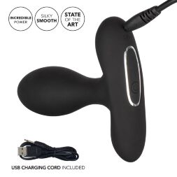 Анальная пробка 12 режимов вибрации CalExotics Eclipse Slender Probe 7.5х3.25 см