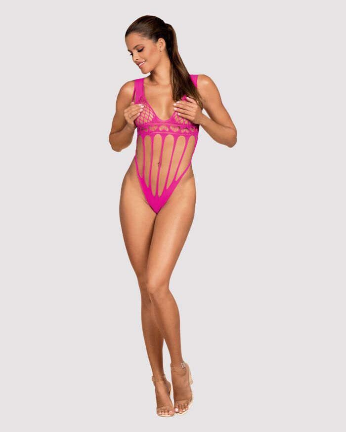 Изысканный розовый боди B121 S/M/L