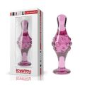 Стеклянная Анальная пробка 4.5 " Glass Romance Dildo Pink