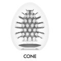 Мастурбатор-яйцо Tenga Egg Cone, плотный TPE, пробник лубриканта 5 мл