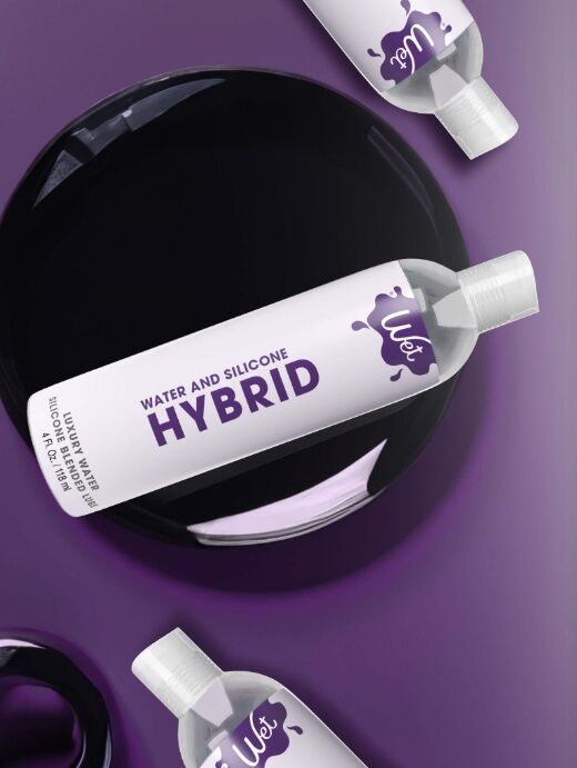 Лубрикант на водно-силиконовой основе Wet Hybrid, 236 мл