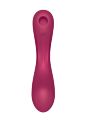 Вакуумный вибратор с тройной стимуляцией Satisfyer Curvy Trinity 1, бордовый