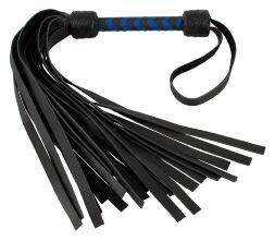 Флогер кожаный Leather flogger black/royal