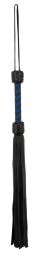 Флогер кожаный Leather flogger black/royal