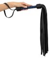 Флогер кожаный Leather flogger black/royal