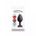 Анальная пробка со съемными камнями GLAMS XCHANGE HEART MEDIUM