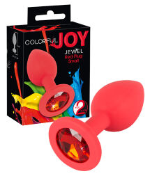 Анальна пробка  - Colorful Joy Jewel Red Plug Small