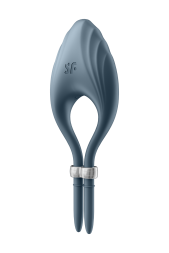 Регульована ерекційна каблучка з вібрацією SATISFYER DUELIST DARK синій