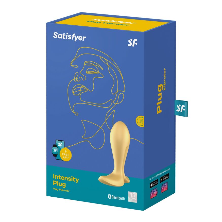 Анальная смарт пробка  с вибрацией Satisfyer Intensity Plug Gold