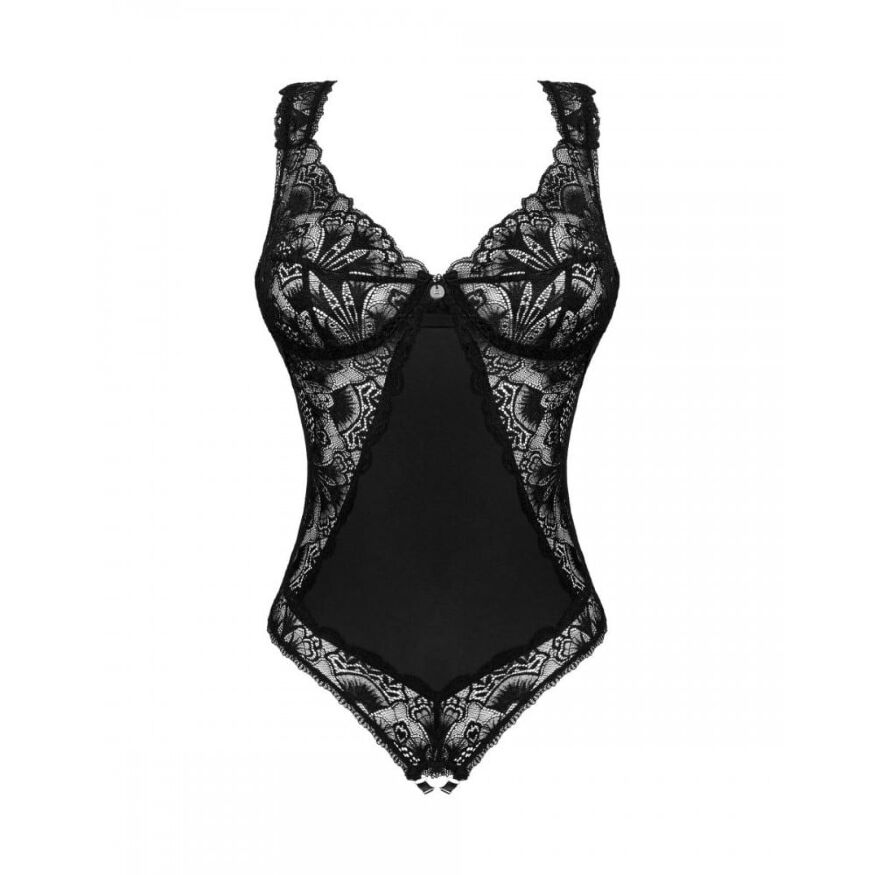 Еротичний мереживний боді з інтимним верезом Donna Dream Obsessive M/L