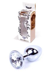 Анальная пробка - Jewellery Silver Plug Clear