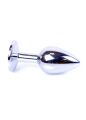Анальна пробка - Jewellery Silver Plug Clear