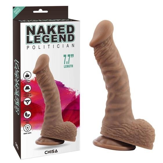 Фаллоимитатор - Naked Legend Politician 7.7" Brown