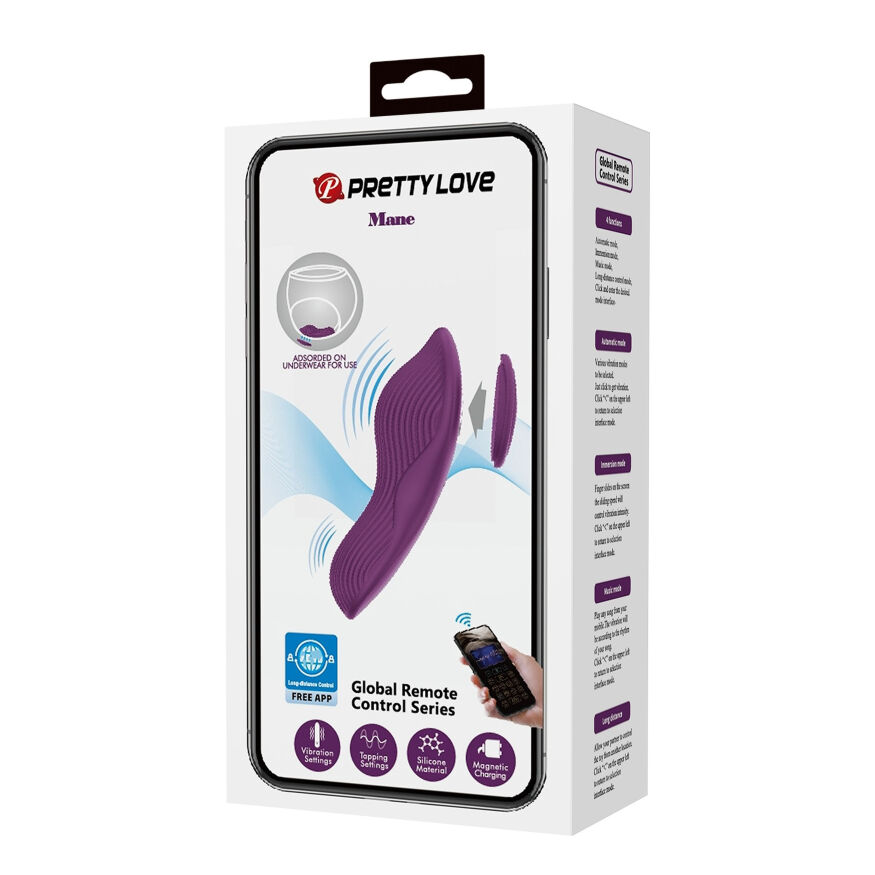 Стимулятор клітора PRETTY LOVE - MANE Mobile APP remote control, BW-022100HP