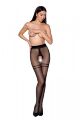 Колготки с открытым доступом Passion TIOPEN 015 black 3/4 (20 den), контрастная двойная резинка  