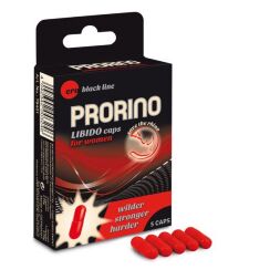 Пищевая добавка для женщин ERO PRORINO black line Libido, 5 капсул
