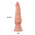 Большой фантазийный фаллоимитатор - Dual-Layered Silicone Cock 9.5" Flesh