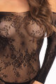 Прозрачное платье OPEN SEASON OFF SHOULDER DRESS BLACK, S/M