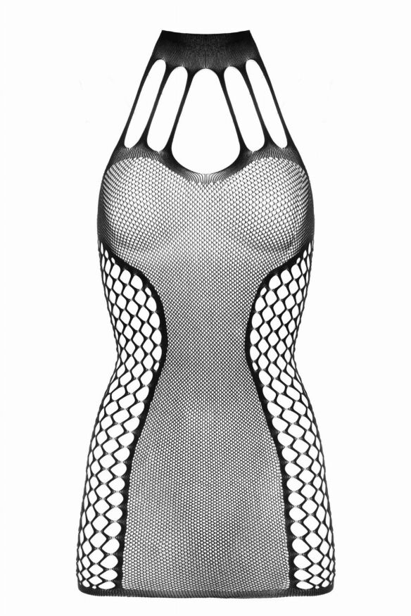 Короткое платье в сеточку Dania Besired, черное, One Size