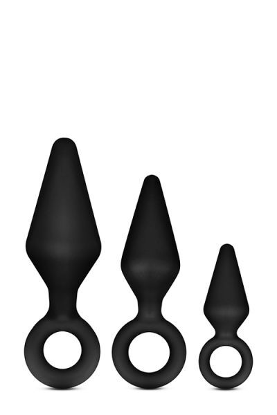 Набор анальных пробок LUXE WEARABLE NIGHT RIMMER KIT BLACK