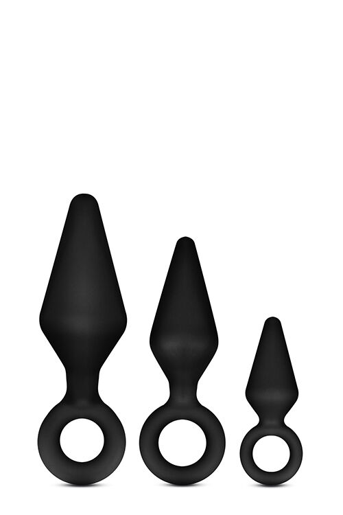Набор анальных пробок LUXE WEARABLE NIGHT RIMMER KIT BLACK