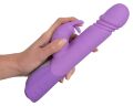 Реалистичный вибратор с клиторным отростком в виде кролика - Sweet Smile Push Vibrator