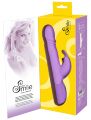 Реалистичный вибратор с клиторным отростком в виде кролика - Sweet Smile Push Vibrator