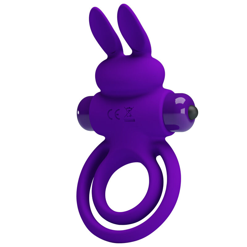 Эрекционное кольцо PRETTY LOVE Penis Ring двойным кольцом, фиолетовое
