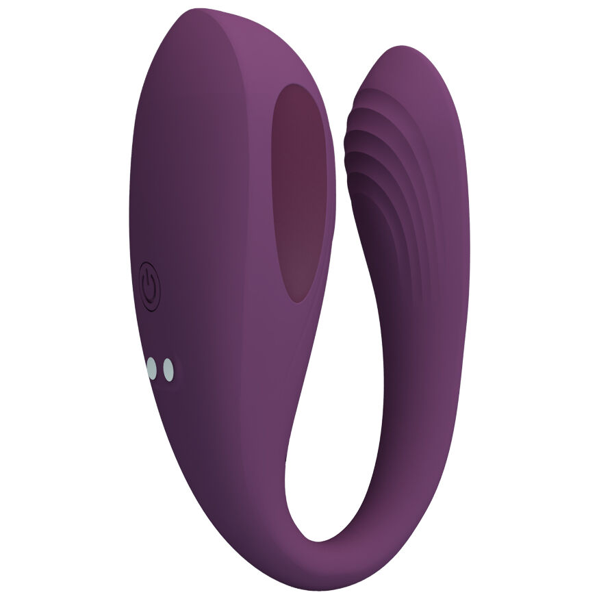 Ергономічний вібростимулятор 2в1 у формі літери С - Pretty Love Aari Stimulator Purple