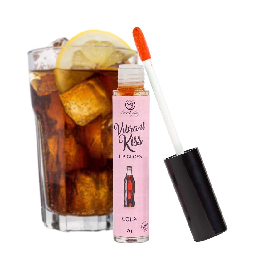 Блиск для губ з ефектом вібрації - Secret Play Coke Lip Gloss Vibrant Kiss